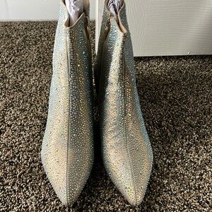 Rhinestone boots! 7.5